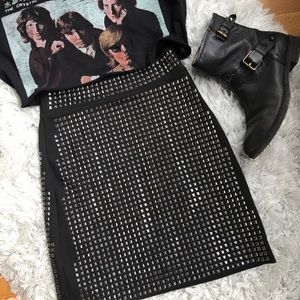 Zara Collection Black Studded mini skirt